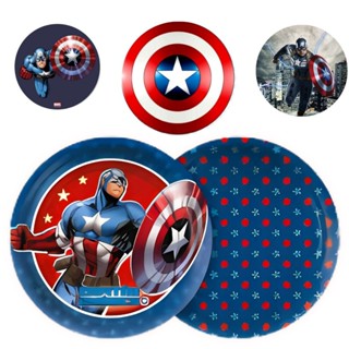 8 PRATO BOLO FESTA  CAPITAO AMERICA  DE PAPEL 18 CM REGINA em Oferta na Shopee