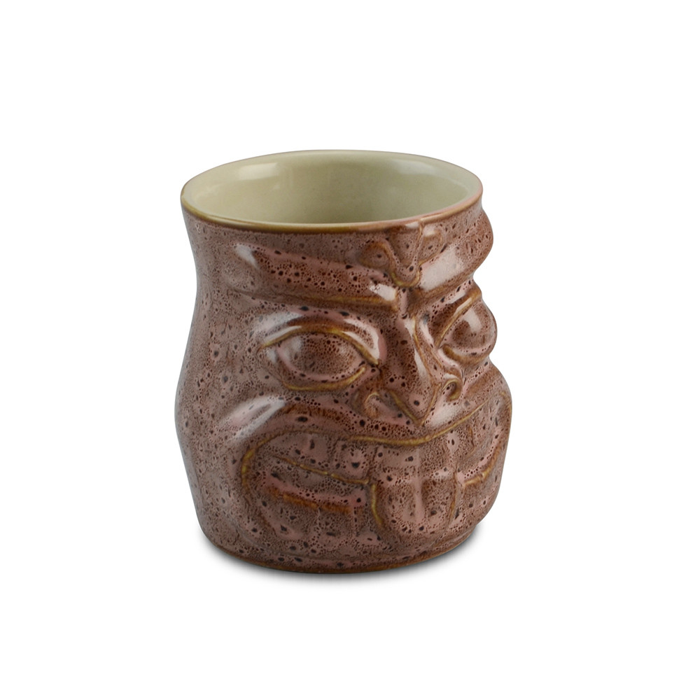 Copo De Cerâmica Ceraflame  Para Drinks Tiki 350ml Rosa Orgânico