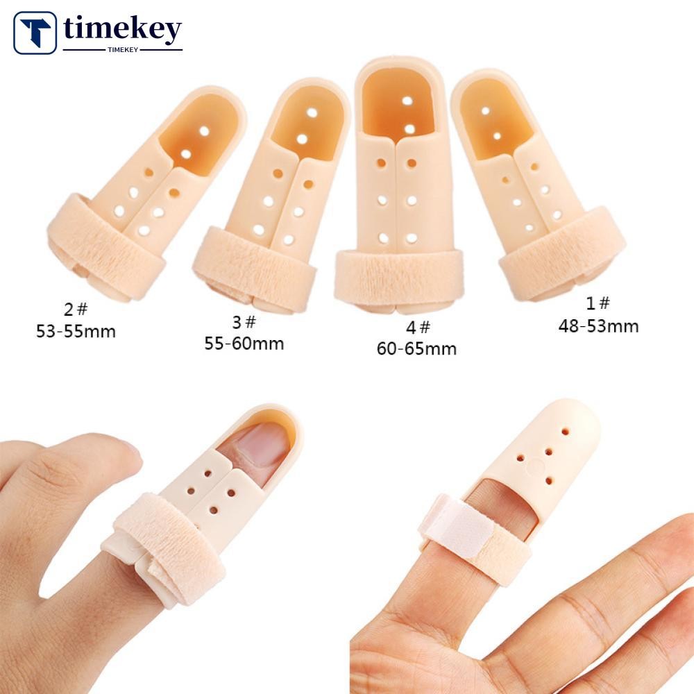 TIMEKEY 1Pc Plástico Mallet DIP Dedo Suporte Cinta Tala Proteção Conjunta Lesão A7F6