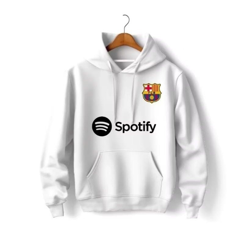 Blusa De Frio Moletom Canguru Unissex Streetwear Masculino Esportivo Barcelona City Moda Futebol