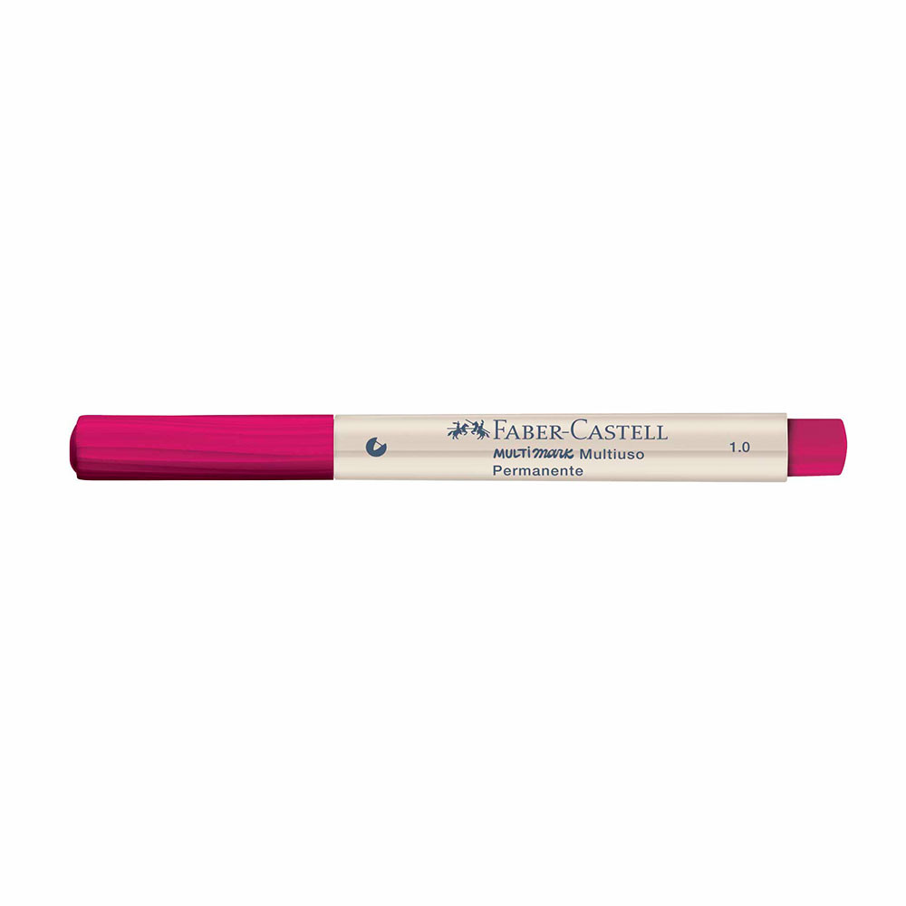 Pincel marcador multisuperfícies Multimark 1.0mm Fucsia MM/10FS731ZF Faber-Castell - Stationery