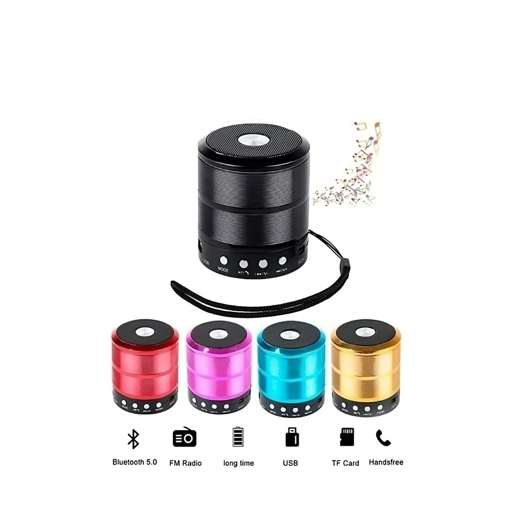 Kit com 5 e 10 Caixa Caixinha de Som Mini Speaker Portátil Bluetooth Cartão Micro USB Radio