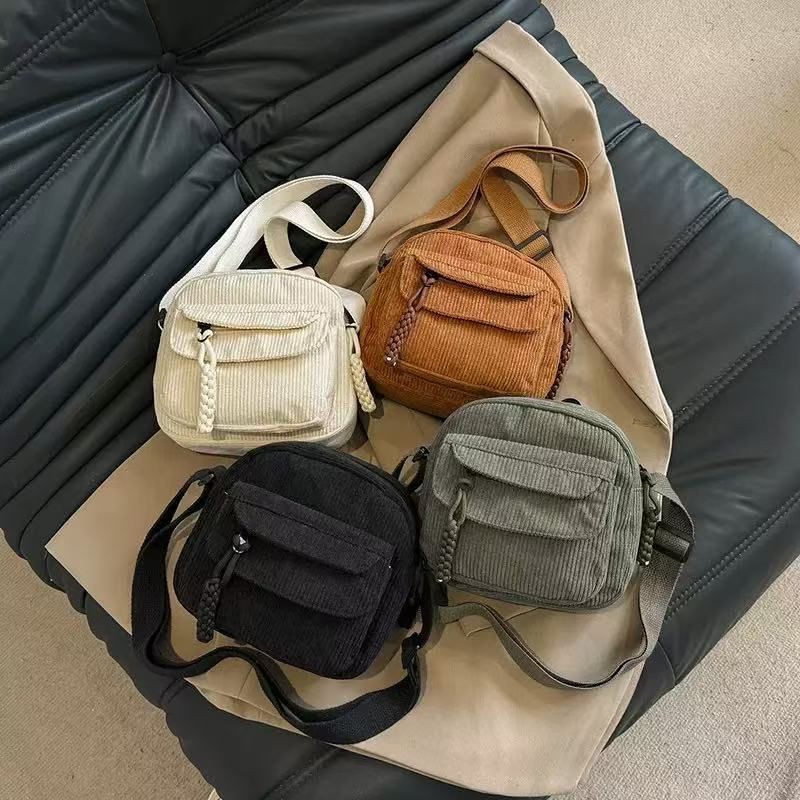 Bolsa Bag Transversal Shoulder Impermeável Unissex Veludo em Oferta na Shopee