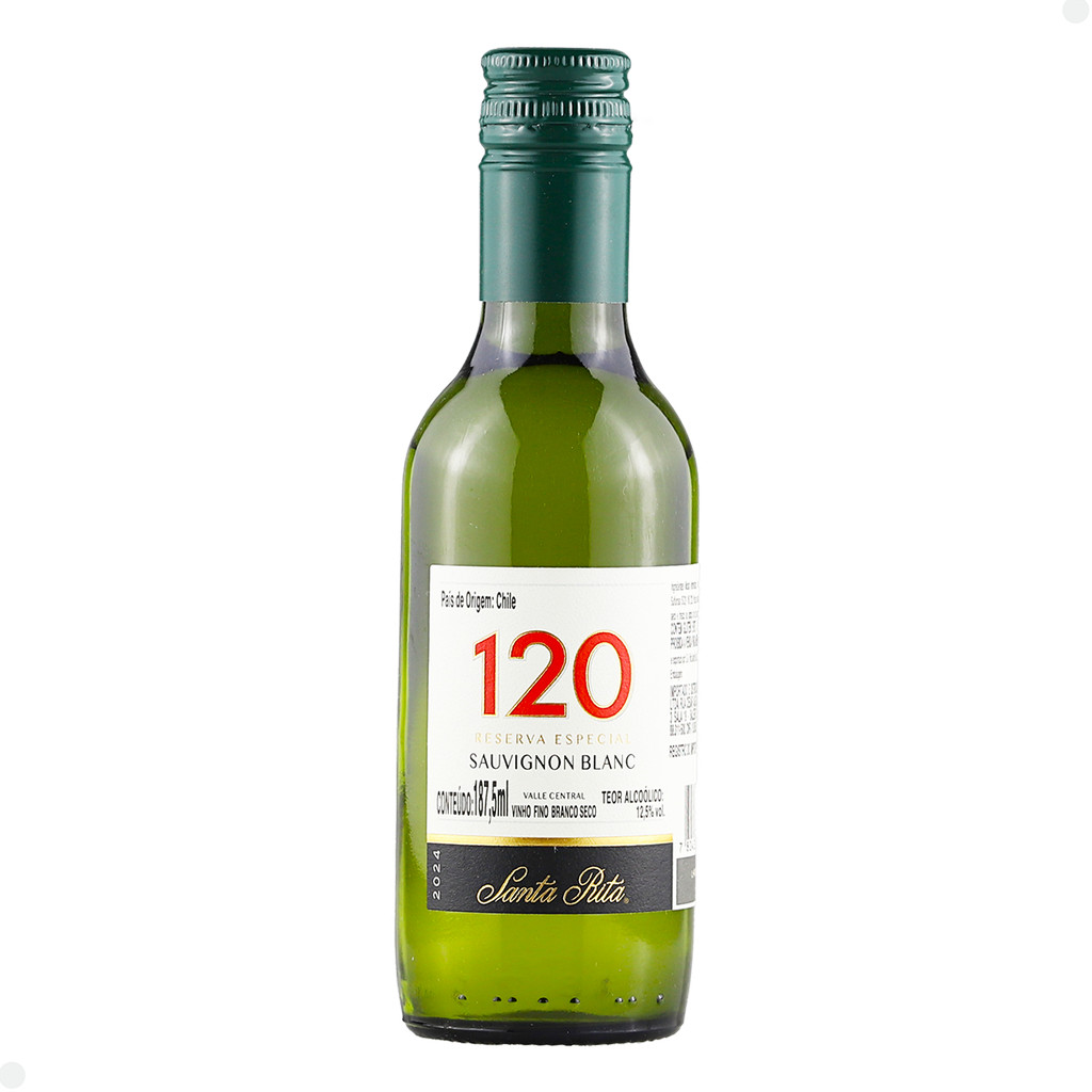 Vinho Chileno Santa Rita 120 Reserva Especial Sauvignon Blanc Branco187ml em Oferta na Shopee
