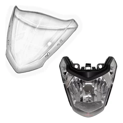 Kit Farol Haojue Dk 150 + Bolha Parabrisa Modelo Original