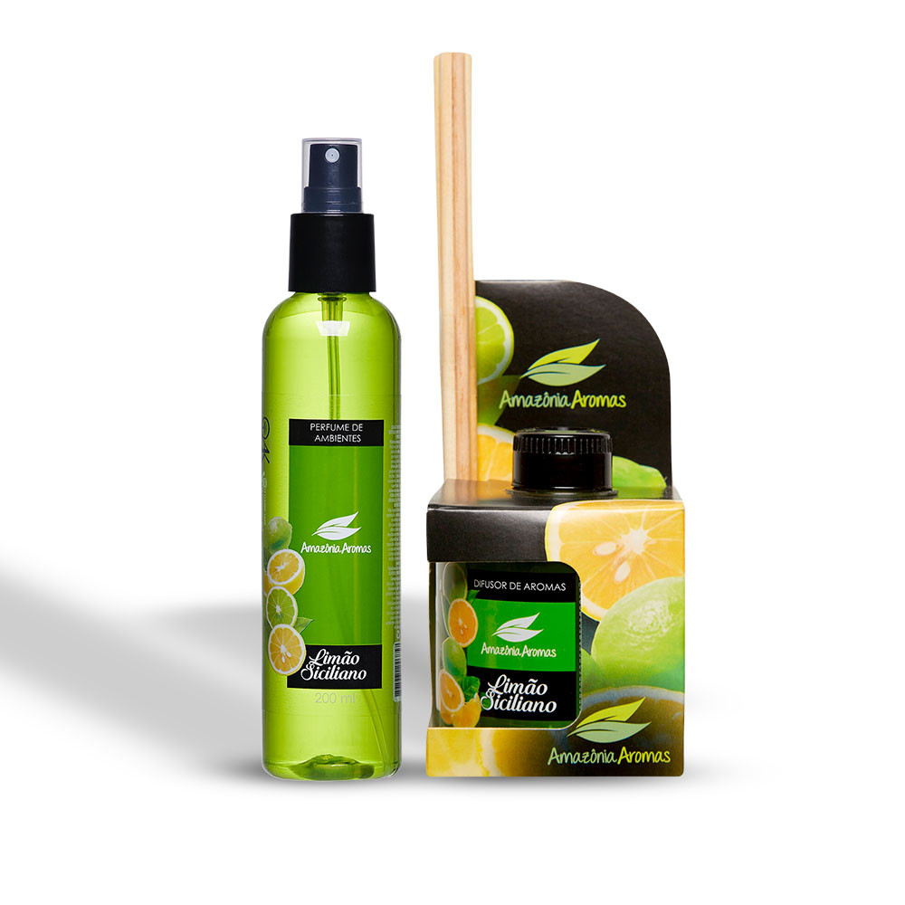 Kit Limão Siciliano Difusor 270ml + Perfume 200ml