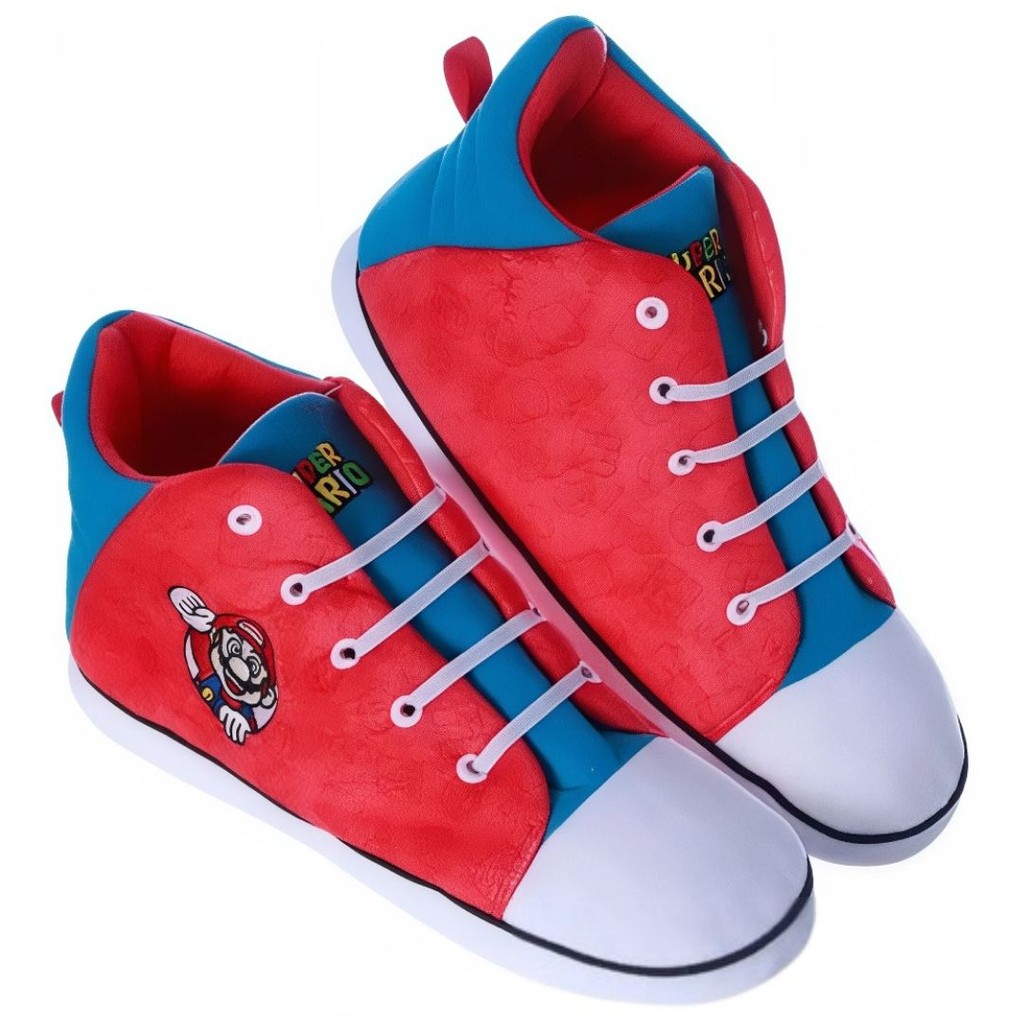 Pantufa Chinelo Tênis Super Mario Game Nintendo Quarto Frio Inverno Quente Presente