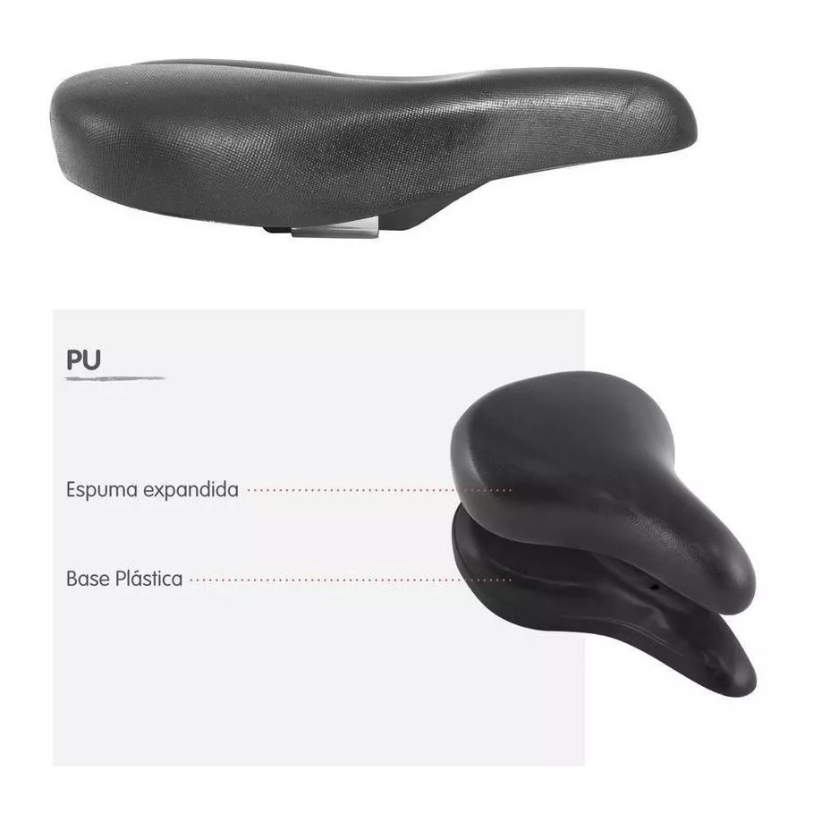 Banco Selim Bike Infantil Aro 16 E 20 Preto Macio Selle Royal