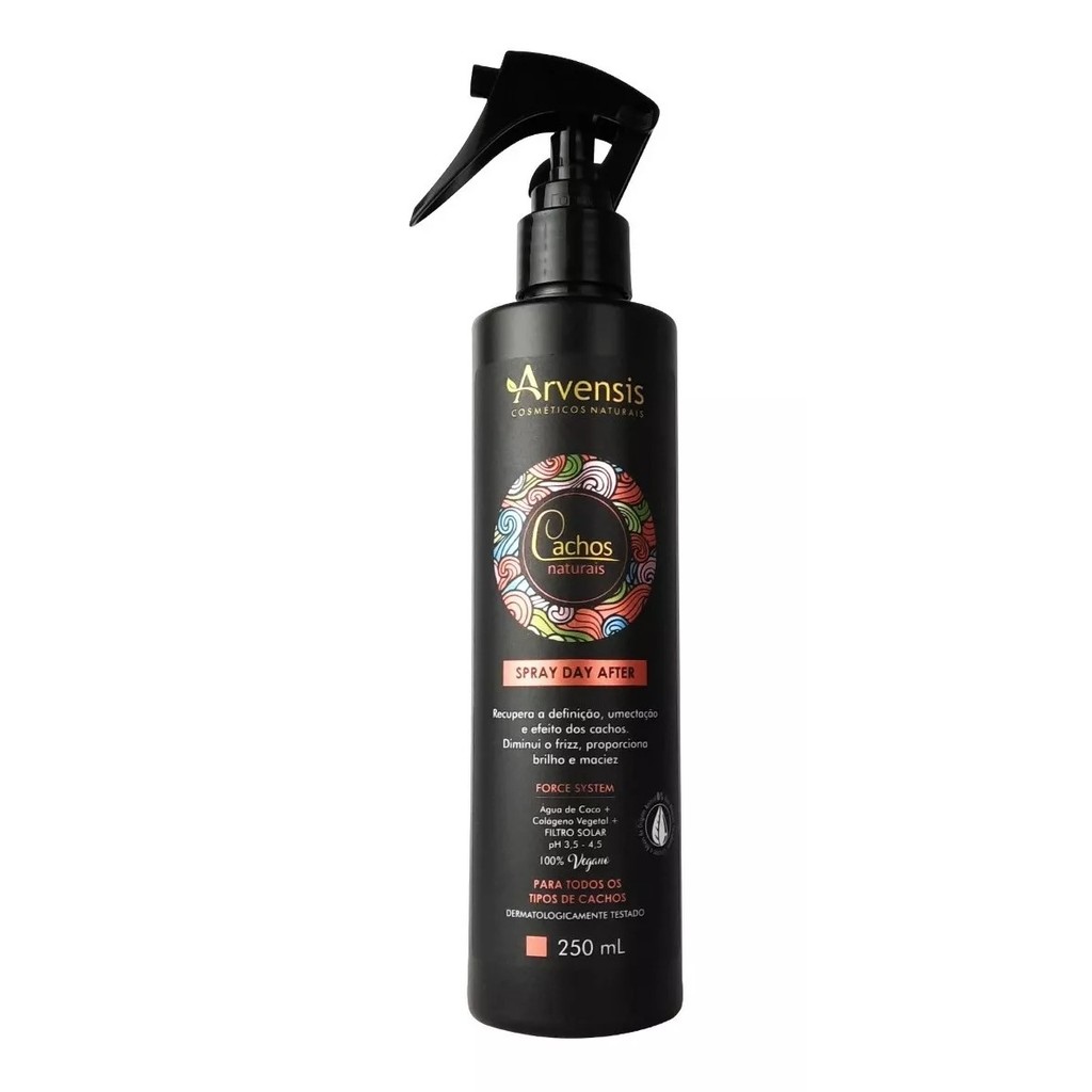 Spray Para Cabelos Cacheados Day After Arvensis 250ml em Oferta na Shopee