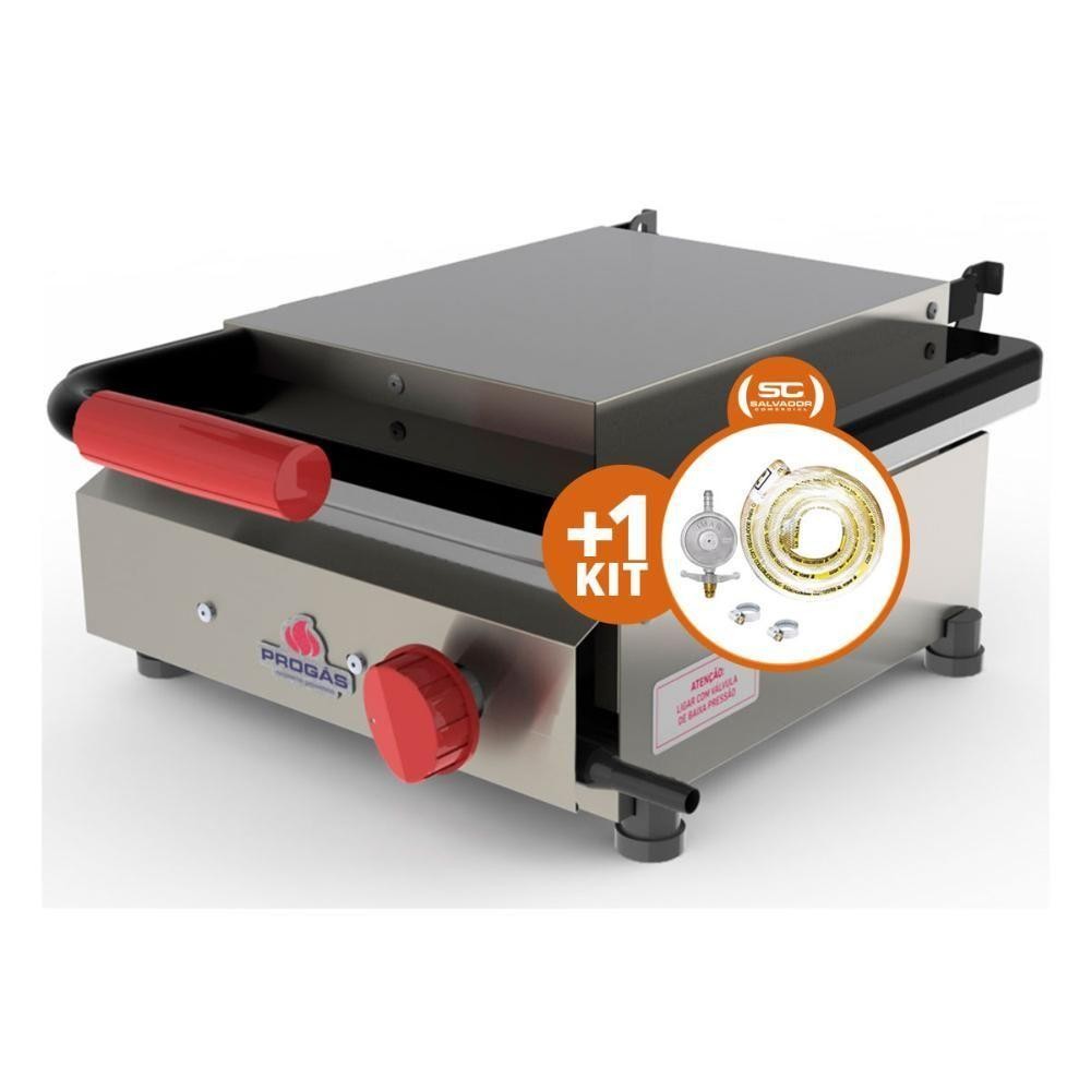 Kit - Sanduicheira Grill Gás Pr-350g + Kit Gás - Progás em Oferta na Shopee