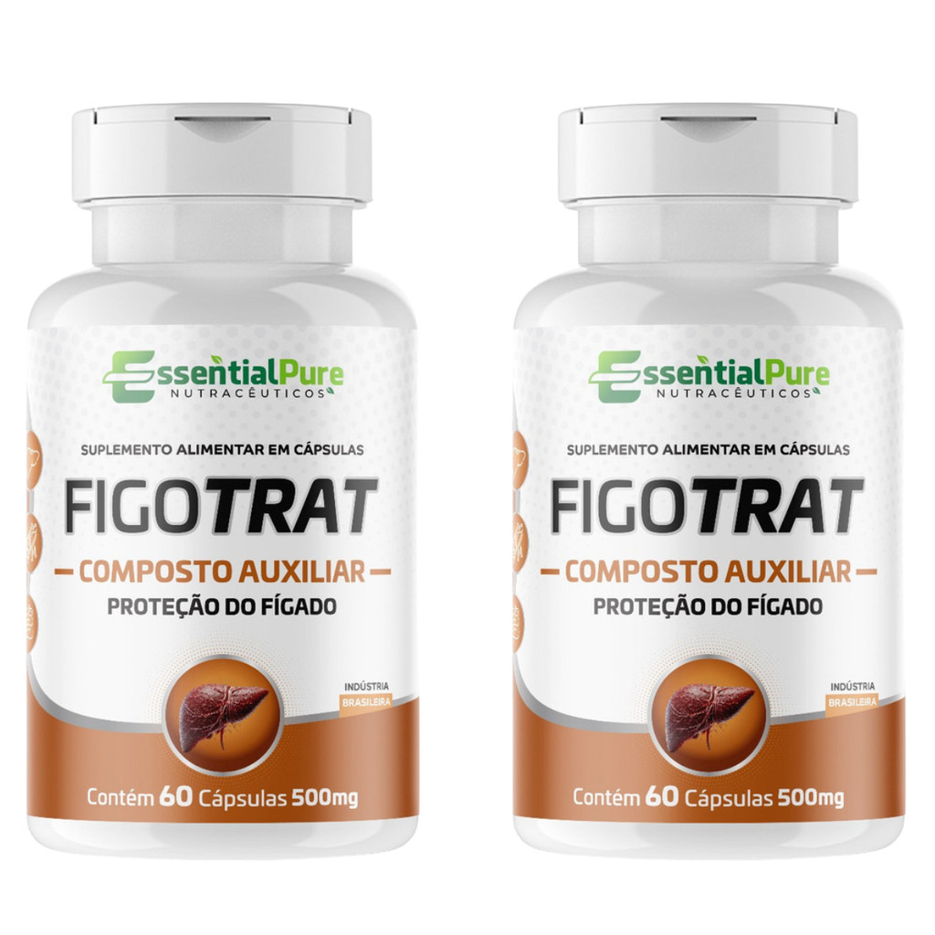 Figotrat 120 Cápsulas 500mg desinflamação Redução de Gordura Fígado Natural - EP em Oferta na Shopee