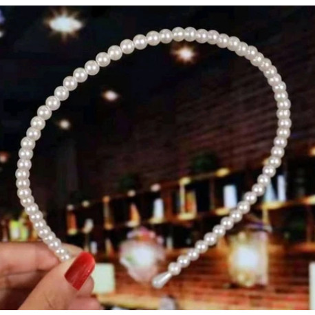 Kit 6/12/24/36 Unidades Tiara de pérola Geral para menina