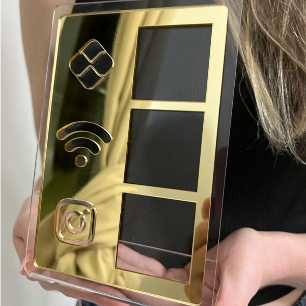 📲✨ Placa Display Pix • Wi-Fi • Instagram 📌 Ideal para Mesa & Balcão | 🆕 Design Moderno – Lançamento!