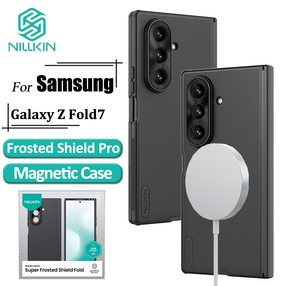 Nillkin Magnetic Fold Caso Samsung Galaxy Z Fold7/7 Escudo Fosco Anti Impressão Digital Capa Traseira À Prova De Choque em Oferta na Shopee