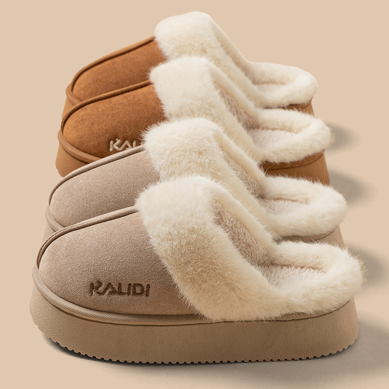 Desgaste exterior chinelos de algodão feminino outono inverno casa casal sapatos quentes dedo do pé salto outono inverno
