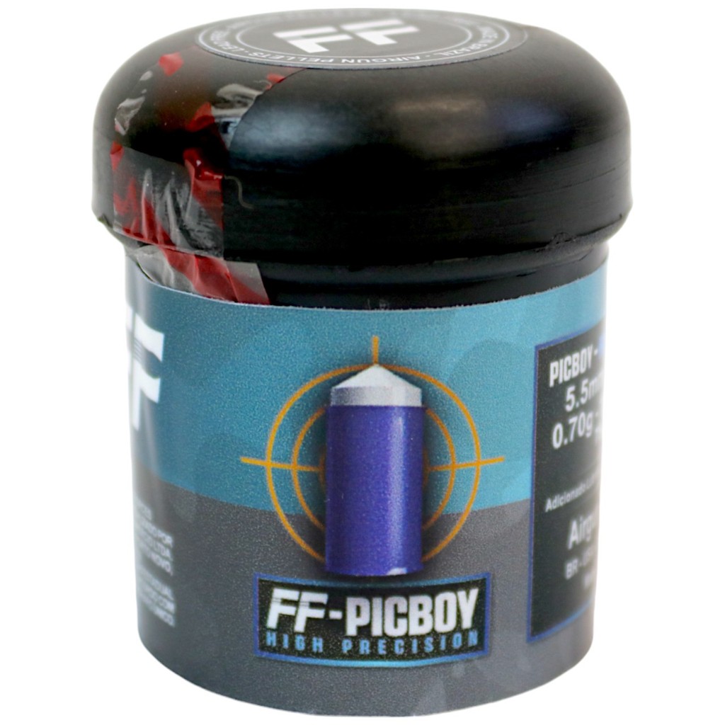Chumbinho FF Pic Boy High Precision 5.5mm (.22) - 75un em Oferta na Shopee