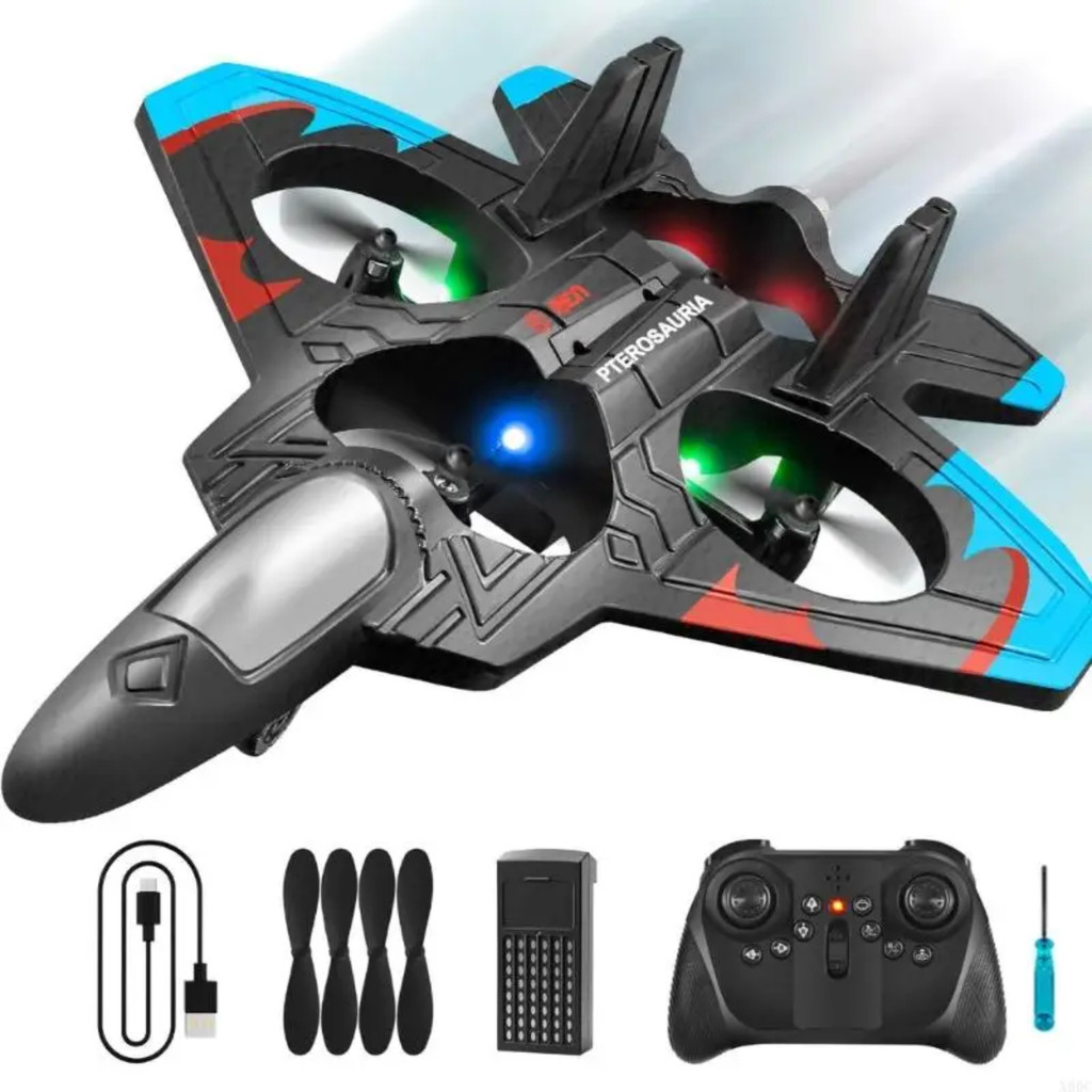 Avião Drone Combat Aircraft Controle Remoto 2.4ghz 4 Motores