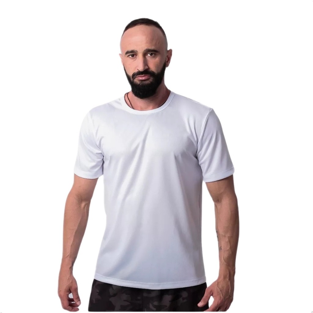 Kit 2 Camisetas Básicas Masculina Dry Fit Lisa Tradicional