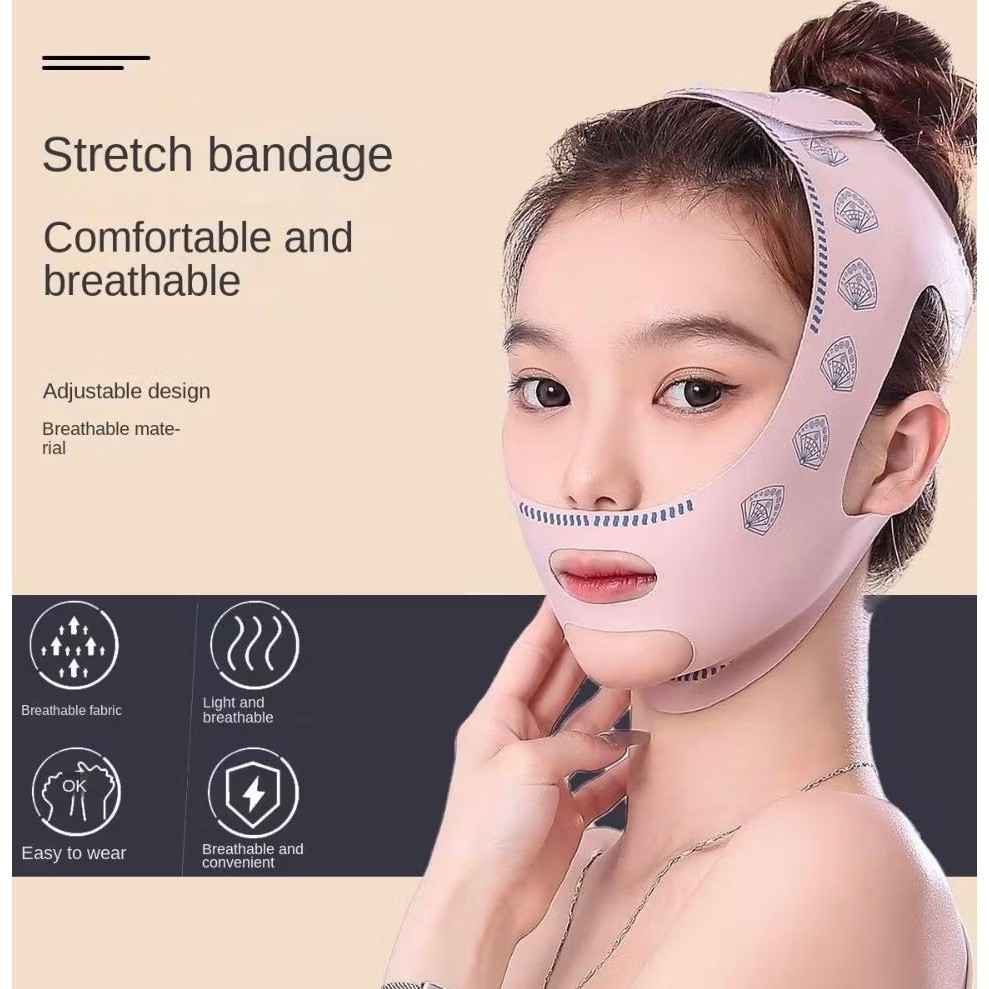 Cinta Facial Cirurgica Modeladora Reduz Papada E Afina Rosto Bandagem De Lifting Facial em Oferta na Shopee