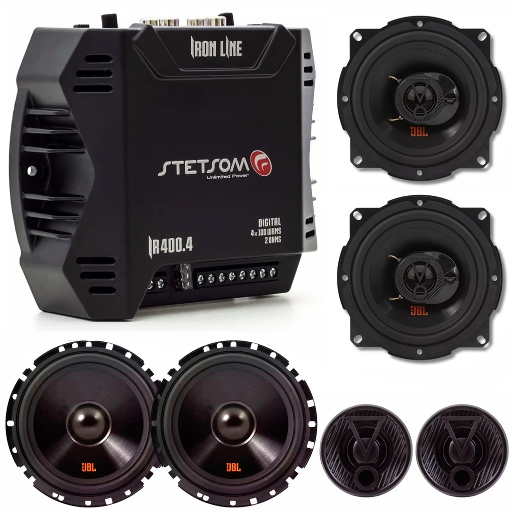 Kit 04 Alto Falantes 5 E 6 Pol FLEX4 62VFX5 5TRFX55 110w + Módulo Amplificador Stetsom IR400.4 4 c em Oferta na Shopee