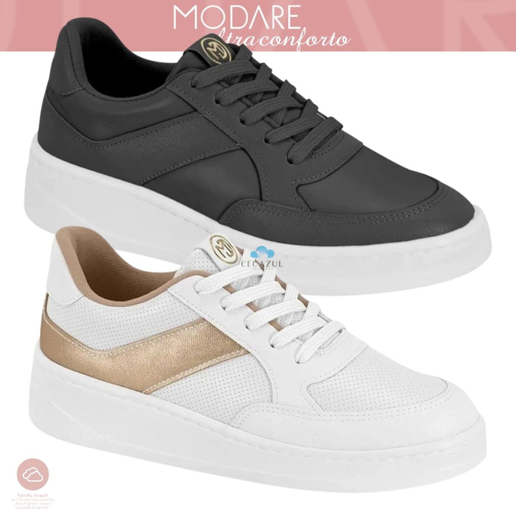Tênis Modare Feminino Ultraconforto Casual Moderno em Oferta na Shopee