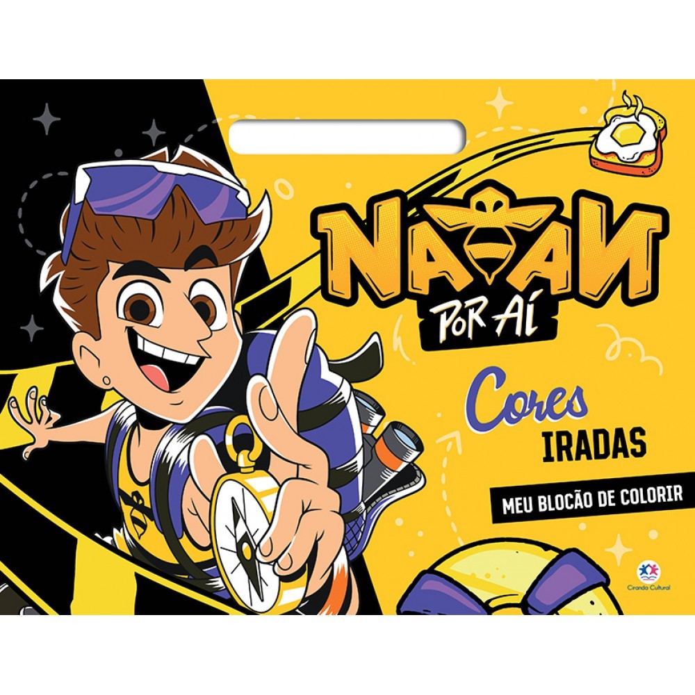 Livro Blocão de colorir Natan por aí - Cores iradas em Oferta na Shopee