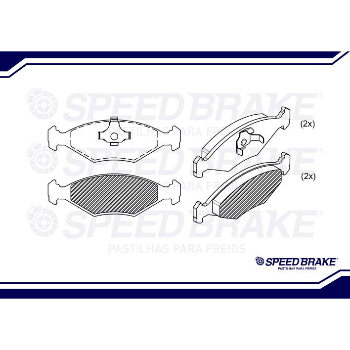Pastilha Freio Gol G1 1.0 8V 1.8 8V 1994 Até 1996 Original Seed Brake