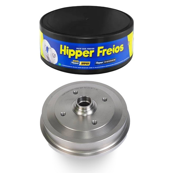 Tambor de Freio Dianteiro Fusca 1974 a 1996 Hipper Freios em Oferta na Shopee