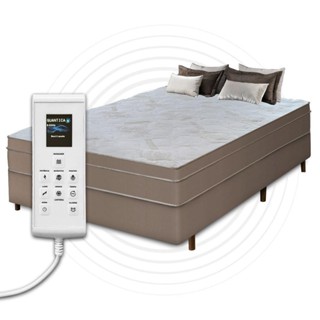 Cama Box Casal + Colchão Com Massageador Espuma D33 Função Ortopédica 138x188cm cor Bege em Oferta na Shopee