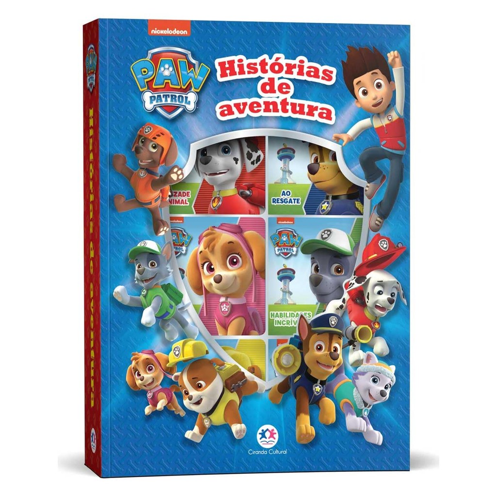 Box com 6 Minilivros | Patrulha Canina | Histórias de Aventura