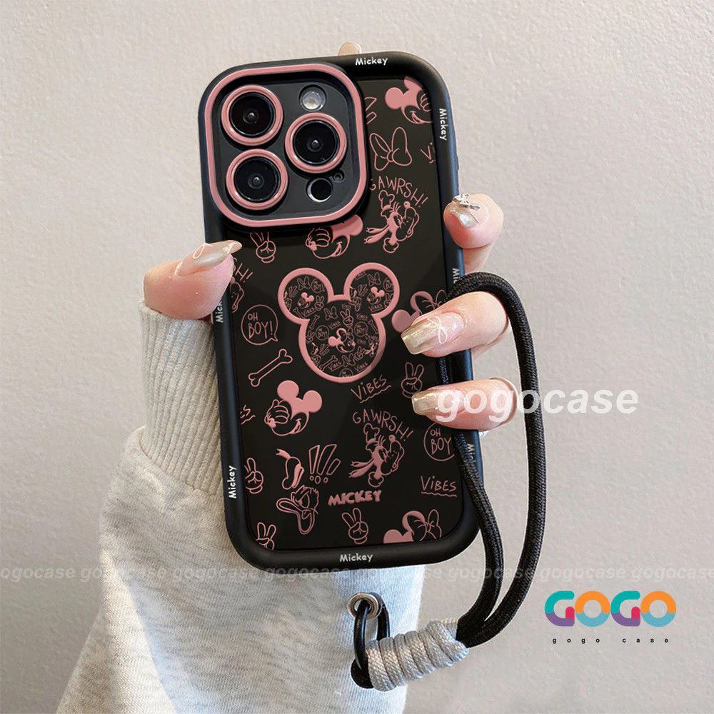 Capinha Capa de Silicone Padrões da Disney Anti queda e Macia para IPhone XR 11 12 13 14 15 16 Pro MAX 14 15 16 Plus em Oferta na Shopee