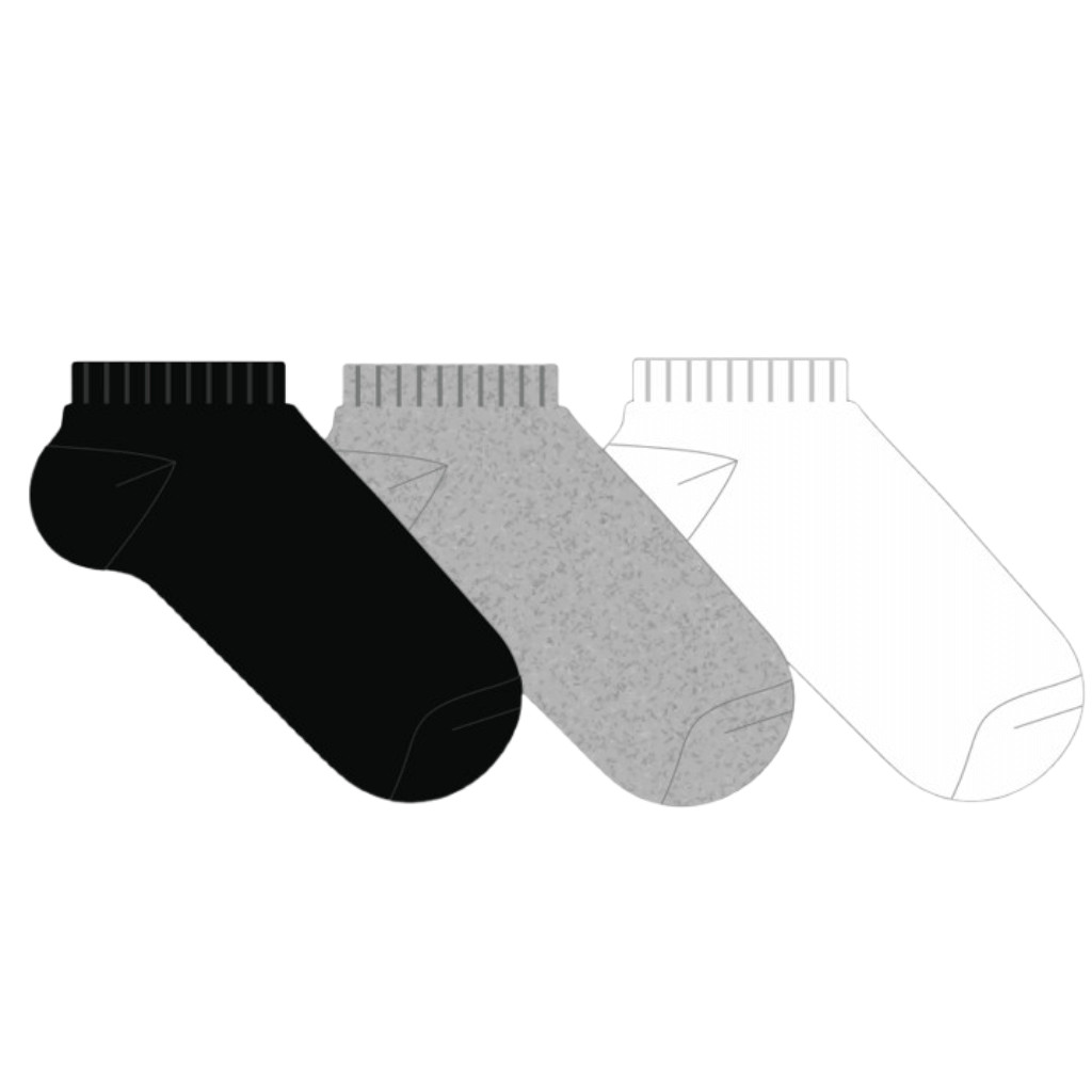 Kit C/ 3 Pares de Meias 39-42 Unissex Cano Curto Soquete Alta Qualidade Várias Cores