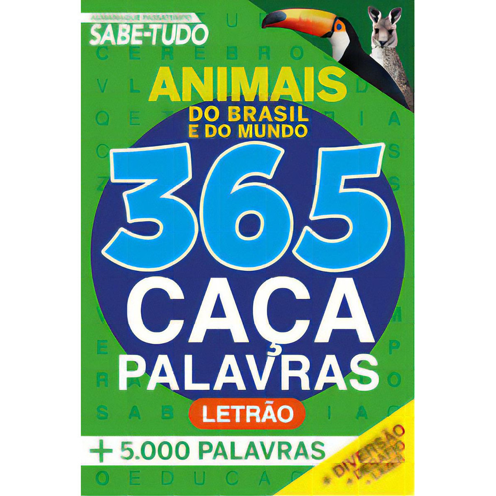 Almanaque Passatempos Sabe-tudo 365 Caça-palavras - Animais Do Brasil E Do Mundo, De A Line. On Line Editora
