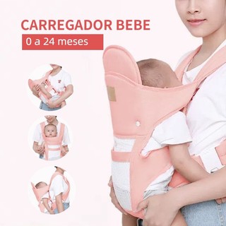 Canguru Bebê Passeio Ergonômico Confortável 4 Em 1 Para Recem Nascido Menina Menino 2 a 1…