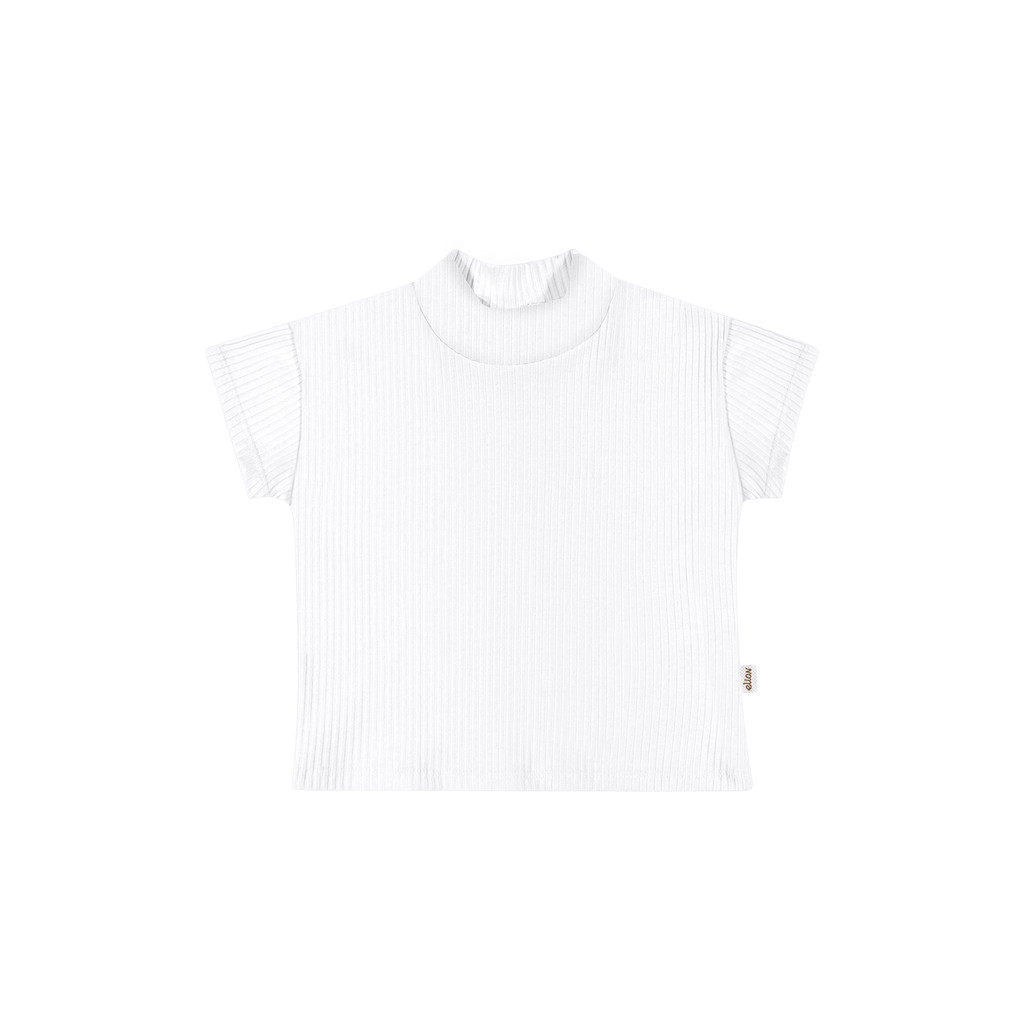 Blusa Infantil Menina Básica Elian Branco - Baby & Kids Fashion