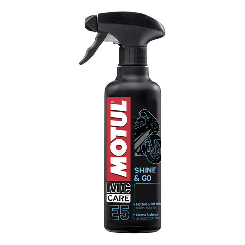Acabamento E Brilho Moto Motul Mc Care E5 Shine & Go 400 Ml