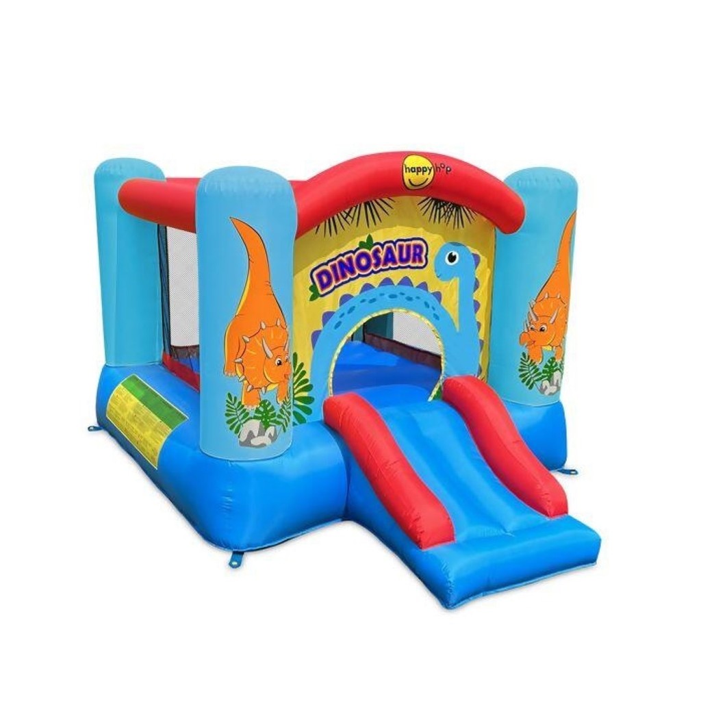 Pula Pula Inflável Dinossauro com Escorregador 3,00 x 2,25 x 1,75m Com Motor 110v ou 220v Yeladim