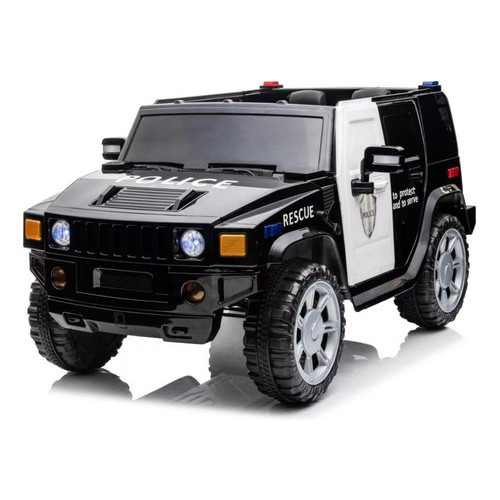 Mini Carrinho Elétrico Policia Com Controle Remoto Som Luz 110v/220v
