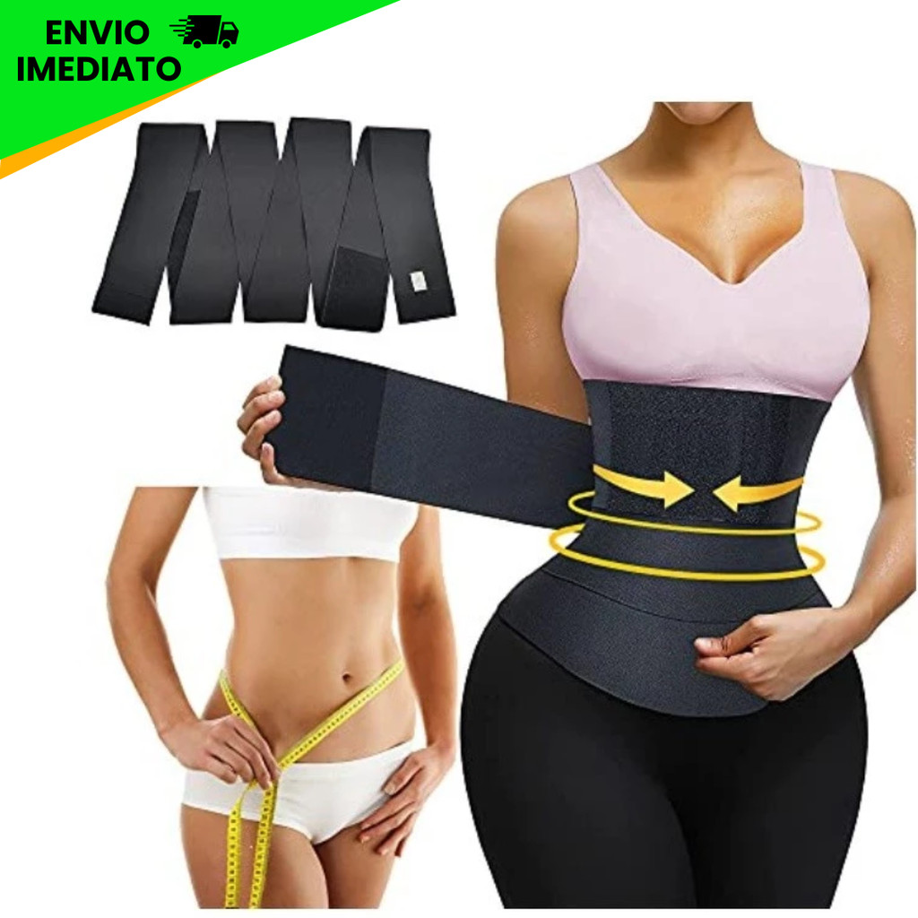 Cinta Abdominal Modeladora 3 Metros – Faixa Redutora de Medidas em Oferta na Shopee