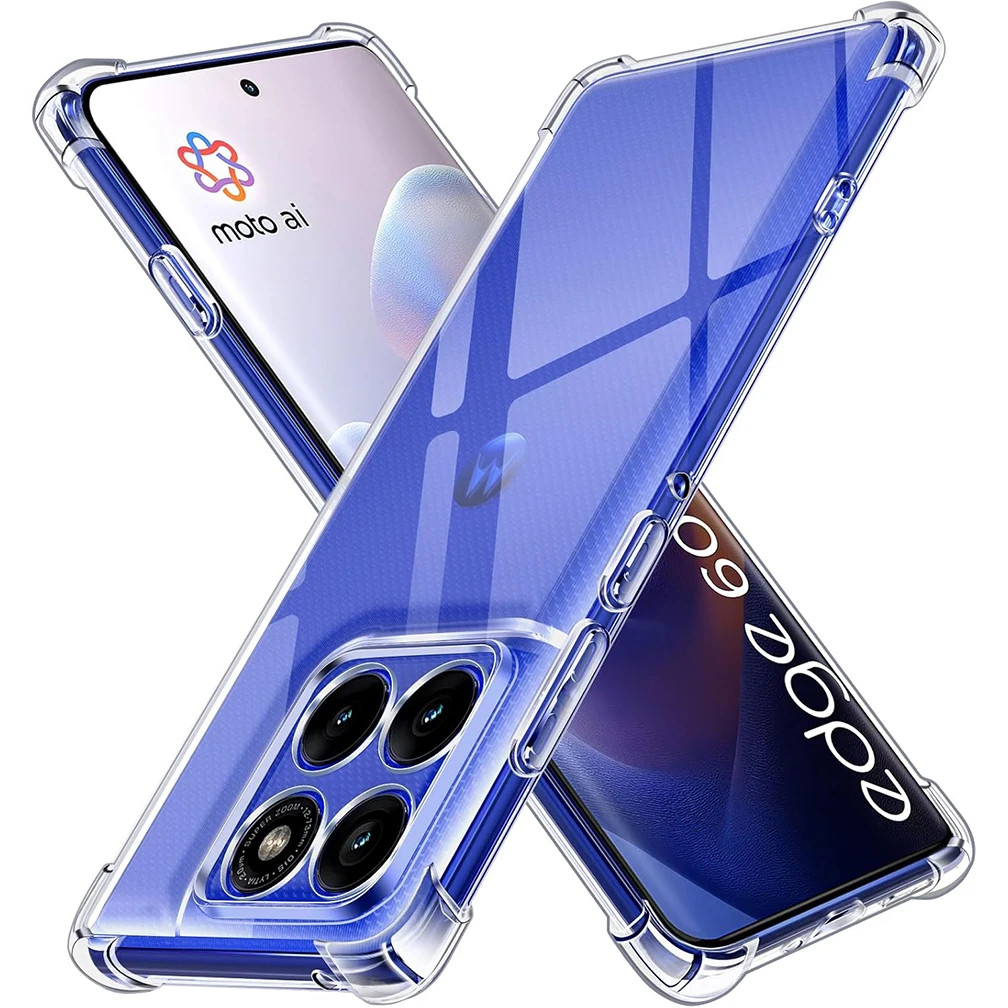 Capa Capinha  TPU Case Anti Impacto Transparente P/ Motorola Moto Edge 60 / Edge