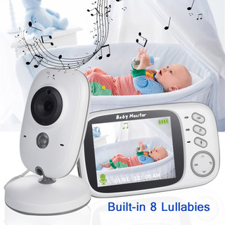 Baba Eletrônica Com Monitor Visão Noturna, Câmera c/ Audio Sensor de Temperatura-Techo Pro
