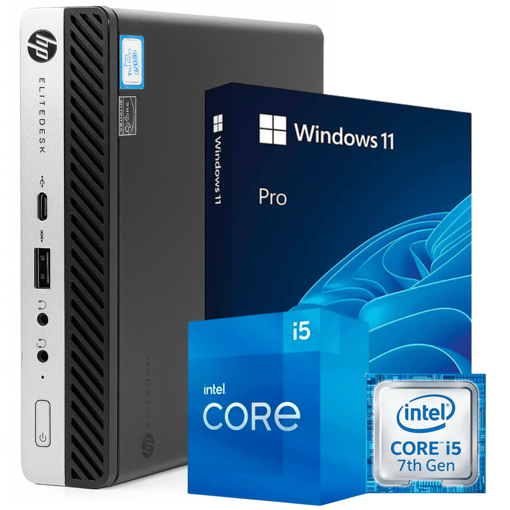 Minipc Hp Elitedesk G3 I5 Setima Geracao 16gb-ddr4 M2-256 Gb Wifi Win11 