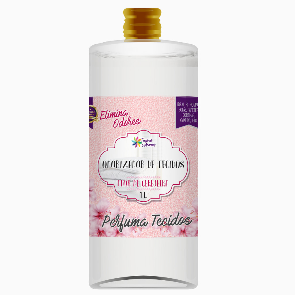 Refil Perfumado Odorizador de Tecidos Flor de Cerejeira 1L Tropical Aromas em Oferta na Shopee