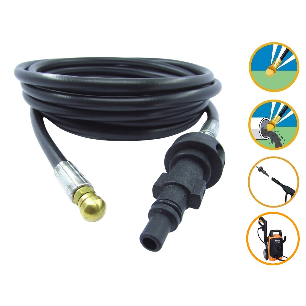 Mangueira Desentupidora 15m Kala LK 1522 LK1522 Lavadora