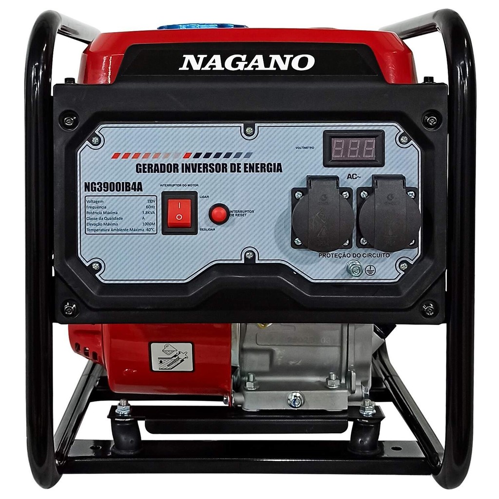 Gerador de Energia Inverter a Gasolina 3.8kva Monofásico 7hp 220v — imagem 2 de 2