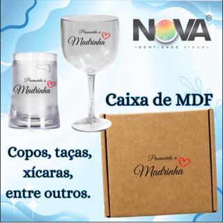 Adesivo Transparente Casamento 8x4  Festas Lembrancinha Madrinhas Padrinhos copos, taças, brindes em Oferta na Shopee