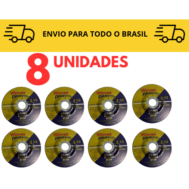 disco de corte desbaste Kit 3 a 10 unidades / esmerilhadeira / disco de corte lixadeira / 110mm /