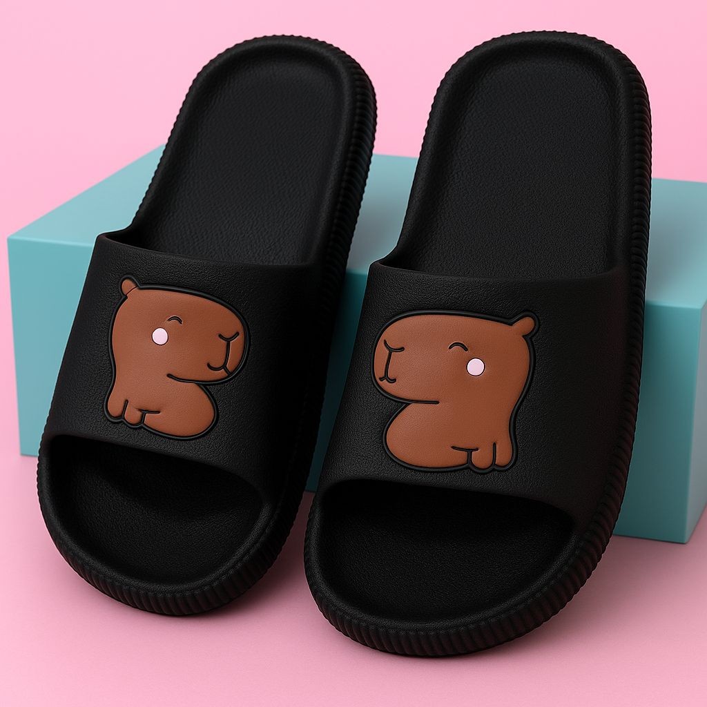 Chinelo Nuvem Slide Capivara Capybara Menina Menino Leve Confortavel infantil adulto em Oferta na Shopee