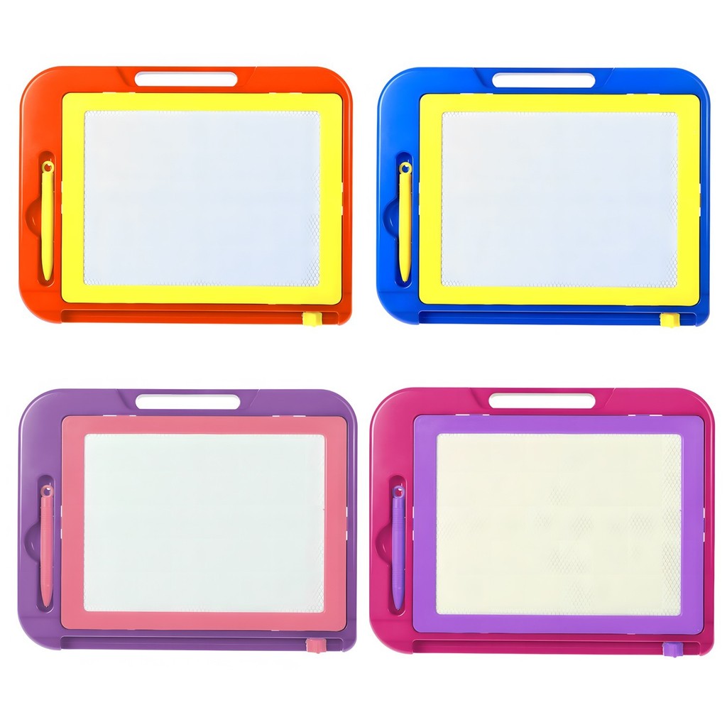Brinquedo Educativo Lousa Mágica Infantil Grande 28x22 Magnética Com Caneta Para Desenhar