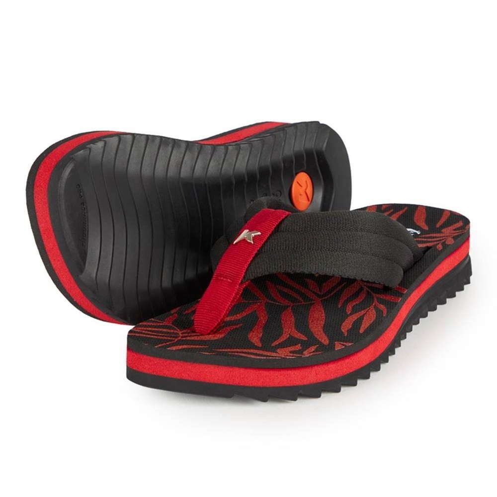 Chinelo Kenner Kyra Pro Flamengo Feminino - Preto e Vermelho em Oferta na Shopee